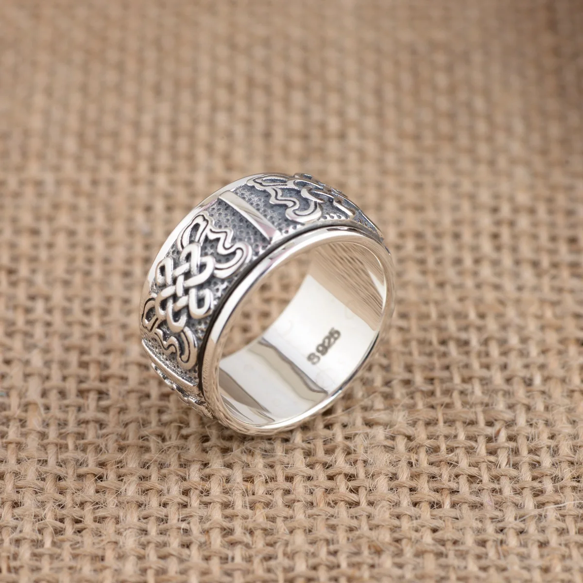 cheap Deer King jewelry wholesale S925 Sterling Silver process fingerring Mens Chinese new node