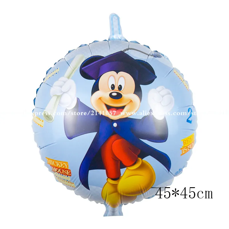 112 см гигантский фольгированный шар Минни Микки Маус, украшения для вечеринки на день рождения, для детей, взрослых, свадьбы, для детского душа, игрушки-шаровары - Цвет: 45x45 Doctor Mickey