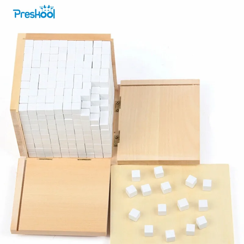 BabyToyMontessoriVolumeBoxwith1000CubesforEarlyChildhood