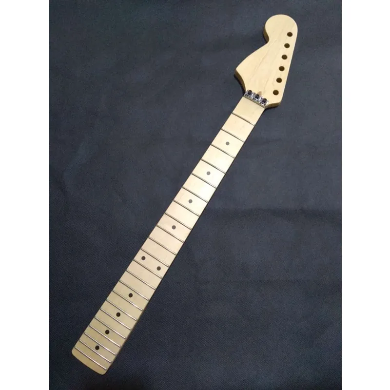 

disado 22 Frets reverse headstock locking nut inlay dots maple fingerboard Electric Guitar Neck Guitar accessories parts