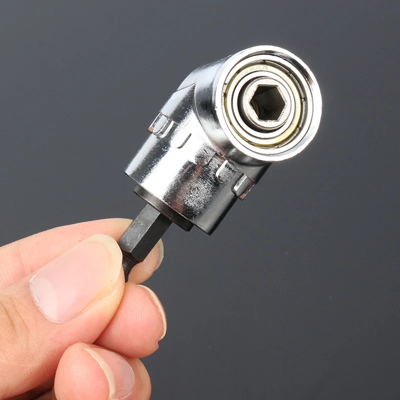 

105 Degree 1/4" Power Tool Hex Drill Holder Adapter Adjustable Angle Driver Extension Screwdriver Socket Adapter Drill Tool