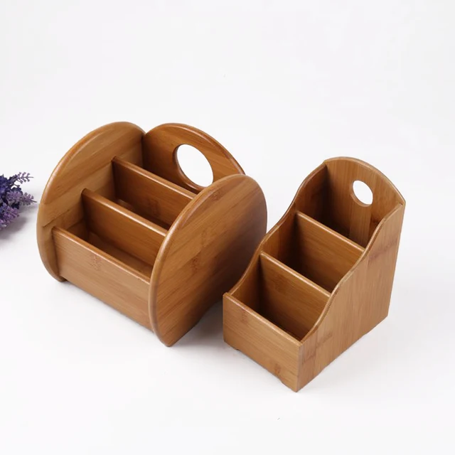 Creative Bamboo Board Remote Control Storage Box Cosmetics Sundries Creative Bamboo Board Remote Control Storage Box Cosmetics Sundries Phone Knife Pen Coffee Table Stand Desktop