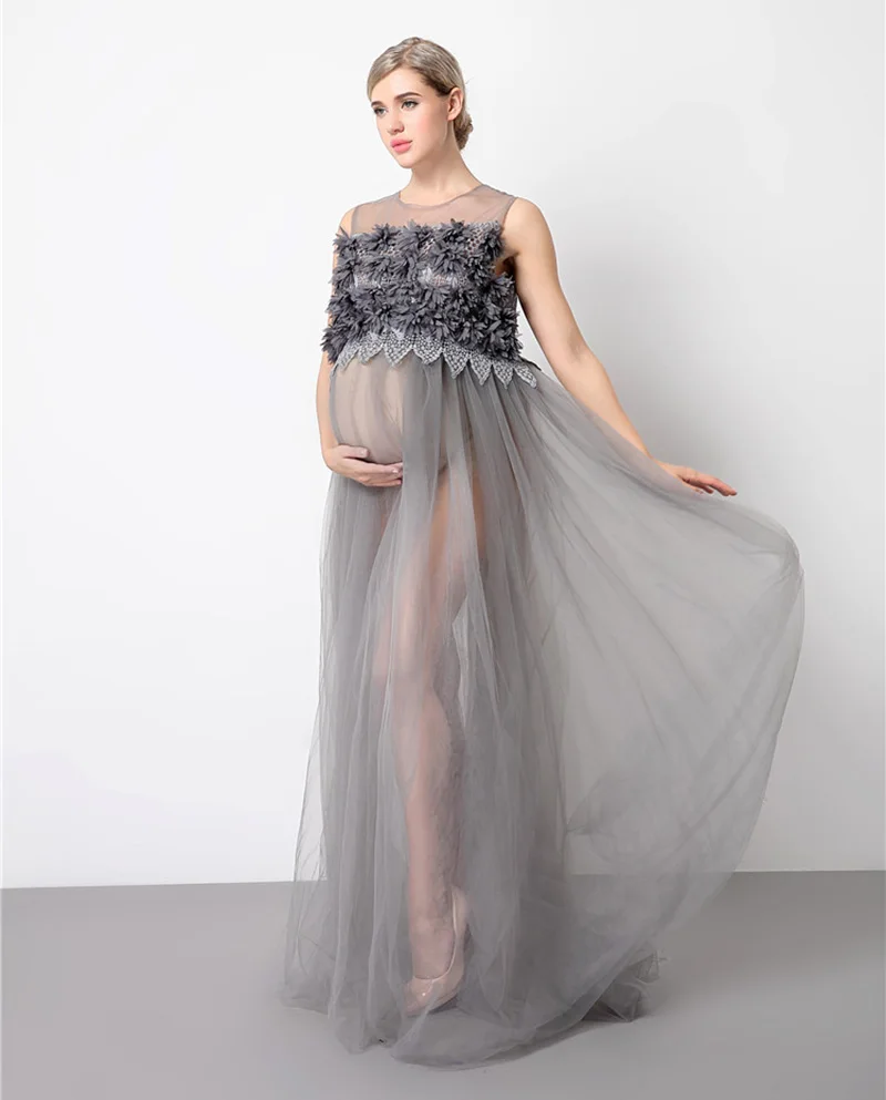 2019 Maternity Dresses Lace Photo Shoot Wedding Party