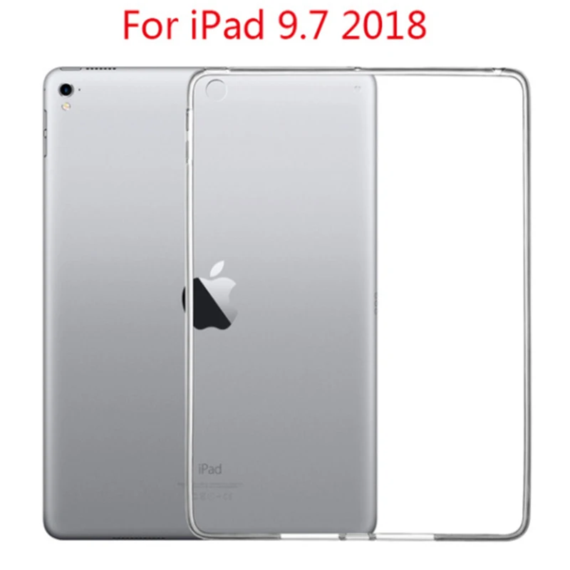 Чехол для iPad, чехол для планшета 6-го поколения для iPad 9,7, Роскошный прозрачный кремний чехол для iPad 9,7