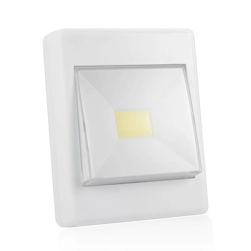

LED Night Light Mini COB Ultra Bright Wireless Wall Lights Lamp Camping Operated with Switch for Garage Closet