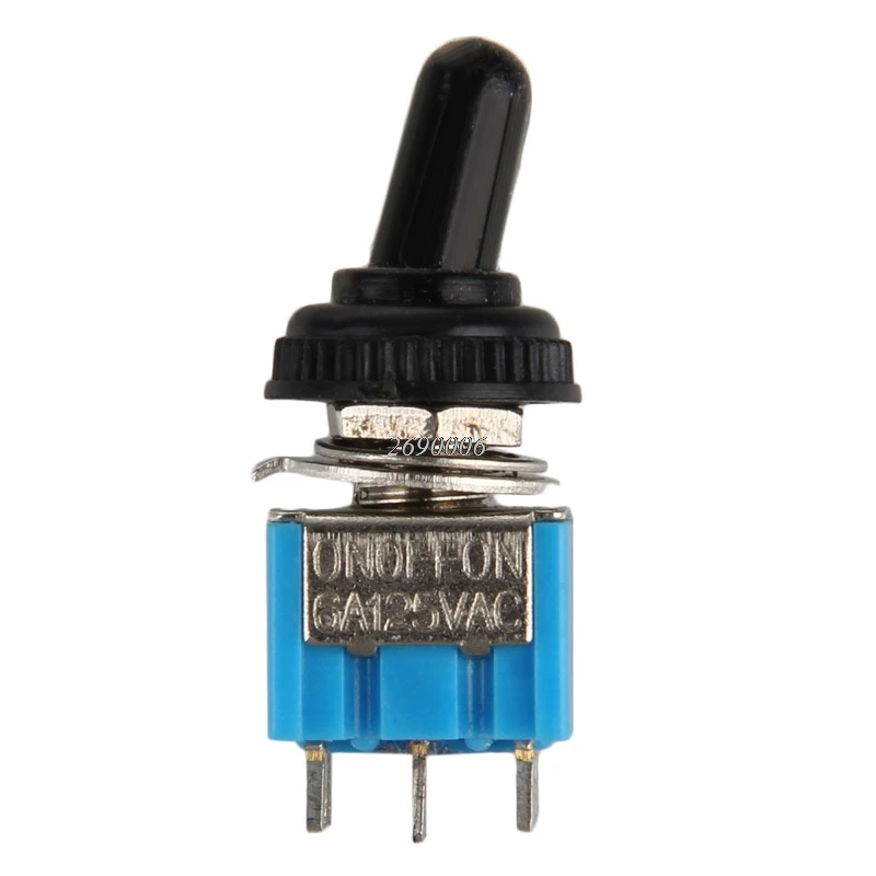 MTS203 AC ON / OFF / ON 3 DPDT Position Toggle Switch With Waterproof