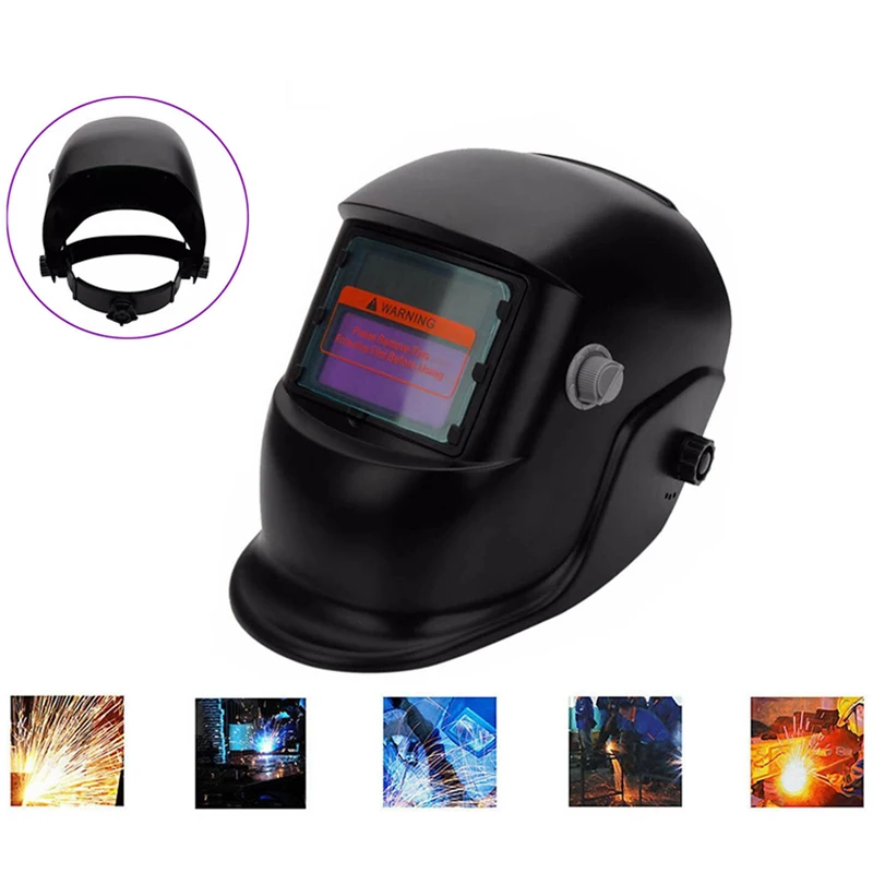 

High Quality Welding Helmet Black Solar Powered Auto-Darkening Welding Helmet Grinding TIG MIG Welder Mask