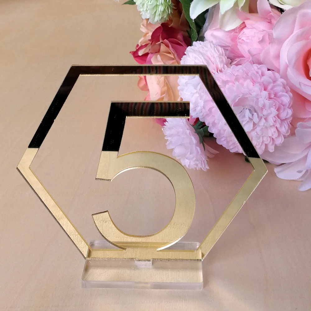 

Numbers Hexagon Acrylic Mirror Wedding Table 1-40 Number Signs Table Numbers Rustic Wedding Seat Plate Numbers Sign Decoration