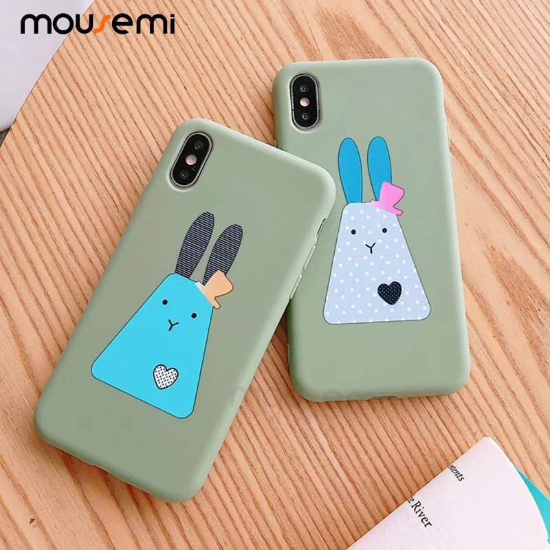 

MOUSEMI Soft Case For iPhone 6 6S 7 8 Plus Silicone Case Cute Cartoon Pattern Phone Cases For Apple Case For iPhone X XS MAX XR