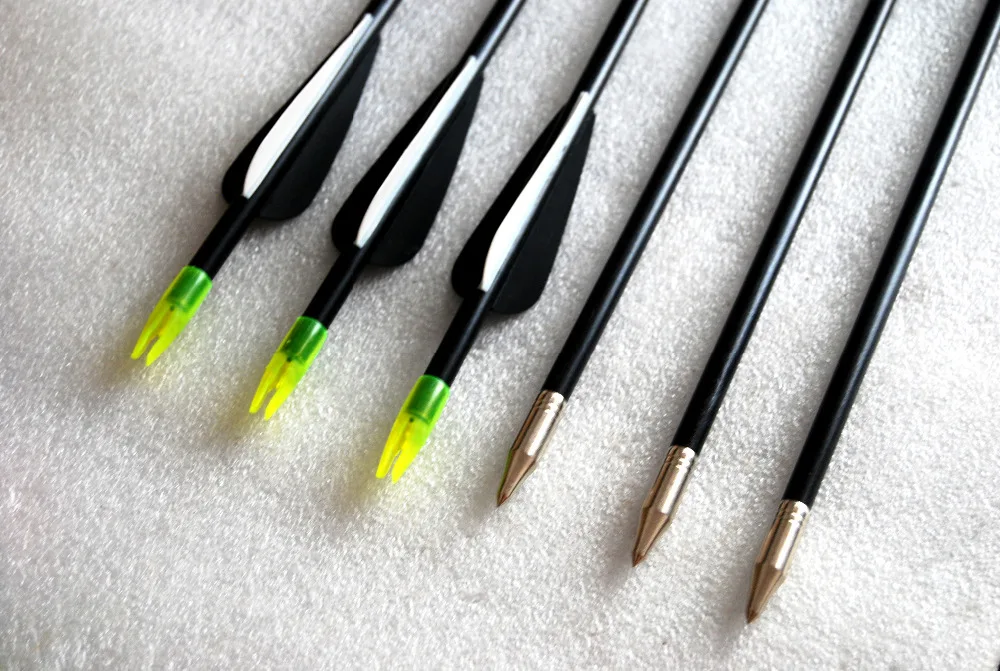 30" archery HIGH QUALITY Fiberglass practice arrow with glued point