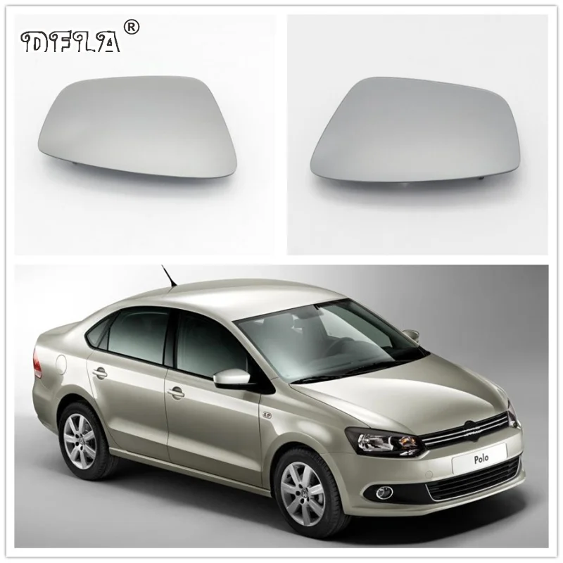 Зеркальное стекло для VW Polo Sedan 2011 2012 2013 2014 2015 2016 2017 Стайлинг автомобиля