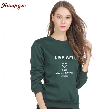 

Women Hoodies Letters Printed Winter Fleece Sweatshirts Kawaii Harajuku Style Autumn O-neck Heart Pullover Jumper