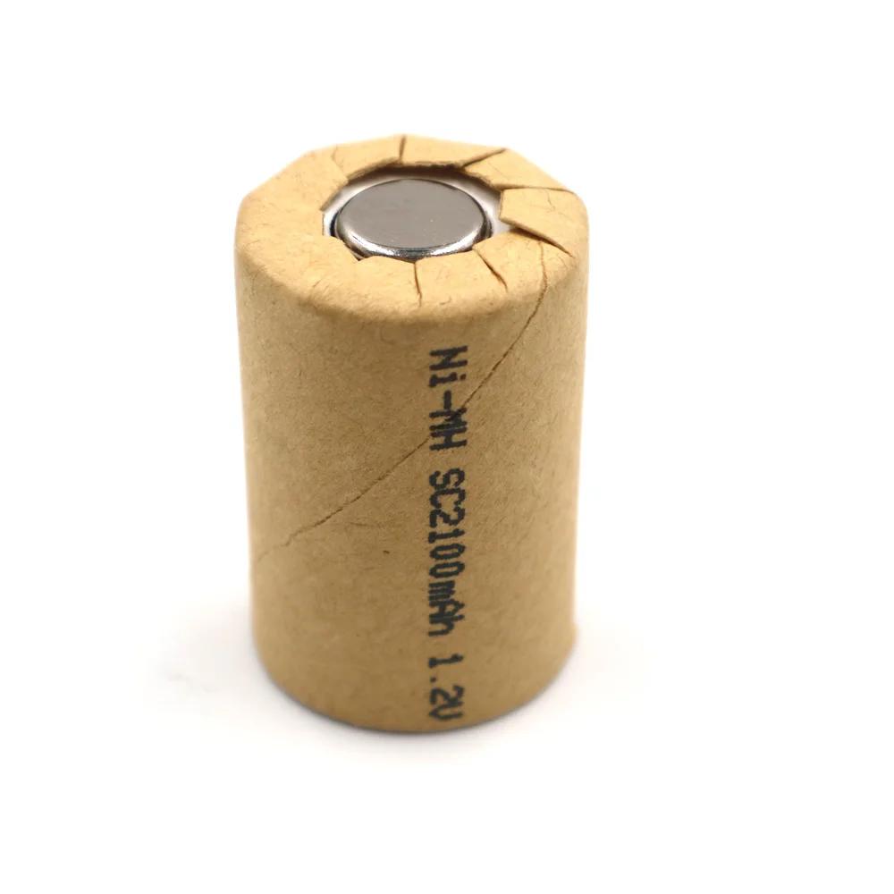 

C&P Ni MH 4/5SC2100mAh 5pcs NIMH 4/5SC 2.1Ah Cell Power rechargeable battery cells discharge rate 10C-15C power tool batteries
