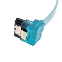 sata כבל 50 ס"מ SATA 3.0 כבל כבל נתונים HDD במהירות גבוהה S III 6Gb / 6Gbs PC Hard Disk Drive בכבלים Connector נקה כחול (2)