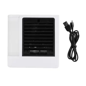 

Portable USB Air Cooler Mini Air Conditioner LED Light Household Summer Cooler Cooling Fan Desktop Fan Home Office Tool