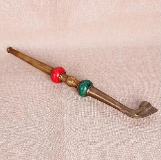 tobacco pipe smoking accessories Classical agate beads pure copper