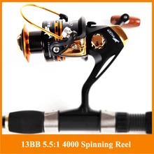 Fishing Spinning Reel 12+1 Bearing Balls Spinning reel Super Strong fishing reel 5.5:1 Carp Fishing Spinner For Fishing