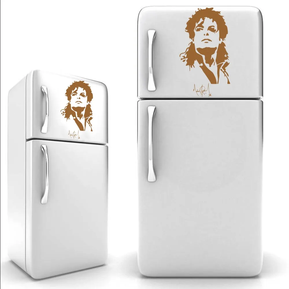 YOYOYU Cool Michael Jackson Silhouette fridge Sticker Vinyl Wall Mural Art kitchen Decoration Kitchenware Wall Sticker J870