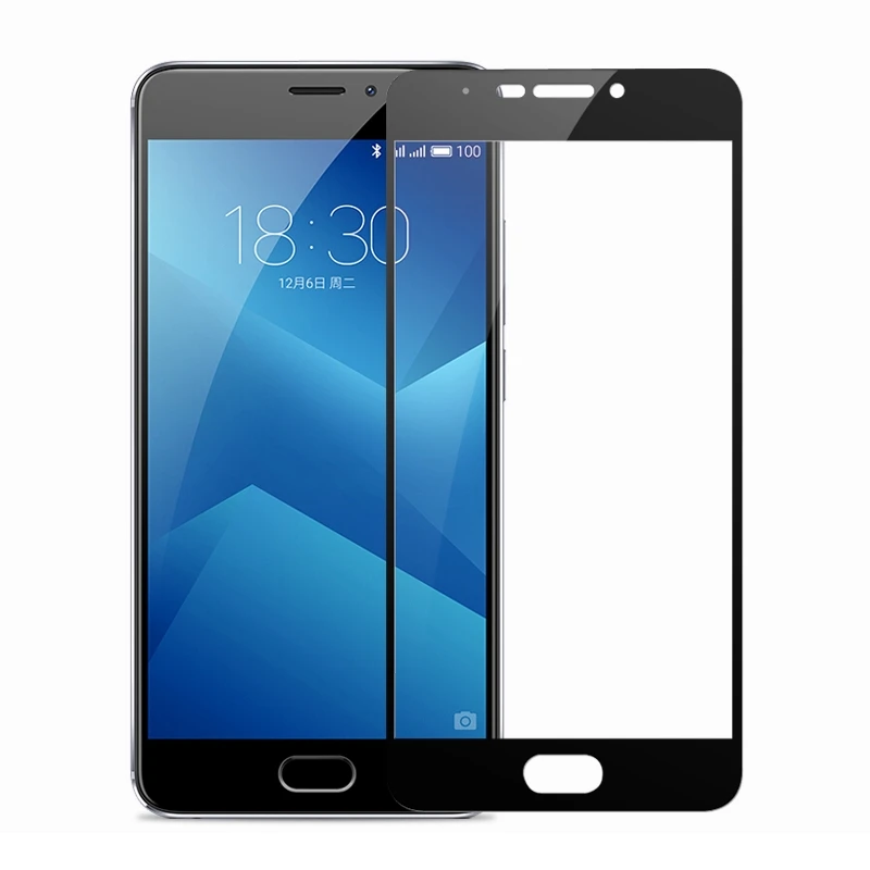 

New Full Cover Colored Tempered Glass For Meizu M6 Note Screen Protector For Meizu M6note Protective Glass Explosion Proof Film