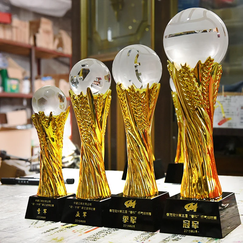 Спортивные события хрустальные трофеи награды ремесло подарок Баскетбол Футбол Кубок чемпионов Кубок трофей