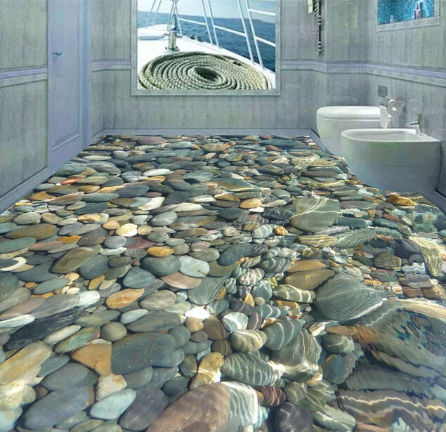Ceramic Decorative Tile 3d Cobblestone Design Swimming Pool Floor