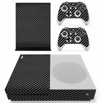 

New Carbon Fiber Skin Sticker Decal For Microsoft Xbox One S Console and 2 Controllers For Xbox One Slim Skin Sticker