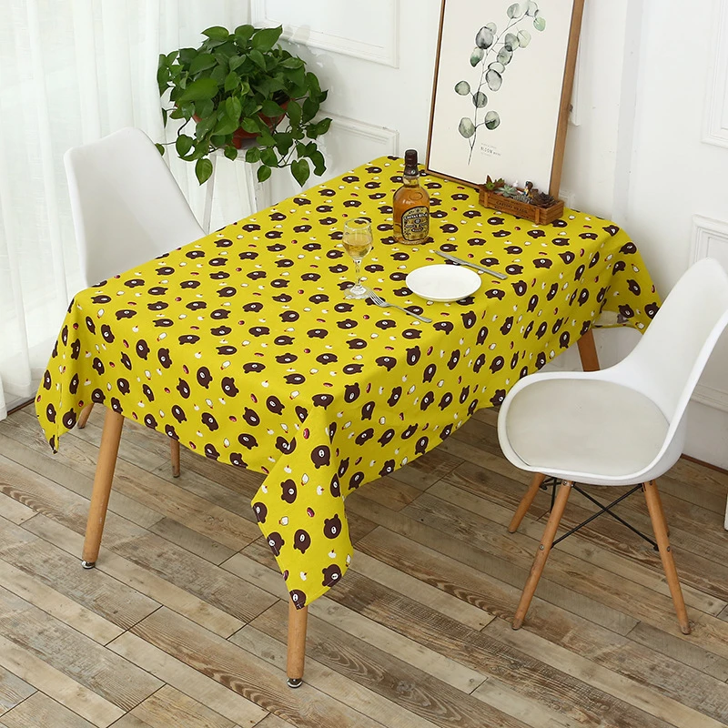 Oilcloth on The Kitchen Table Cloth Cotton Linen Children Tablecloth Dining Table Cover for Kitchen Wedding Table Tablecloth 40