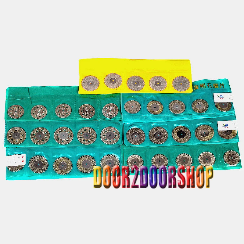 30pcs Dental Diamond Polishing Wheel Saw Disc Rotary Toolwheel bag