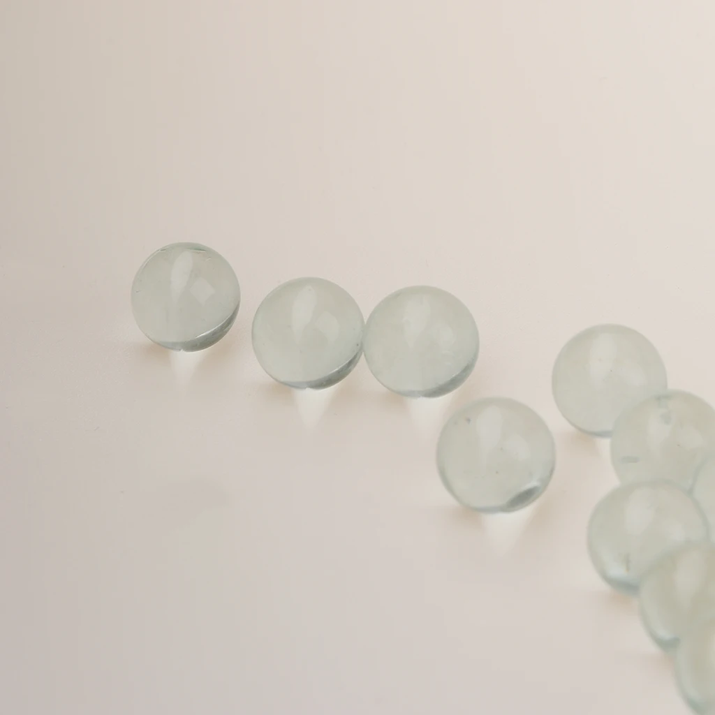 350pcs (10mm) Replacement Solid Glass Marbles for Chinese Checker, Aggravation, Wahoo Board Game (Clear)