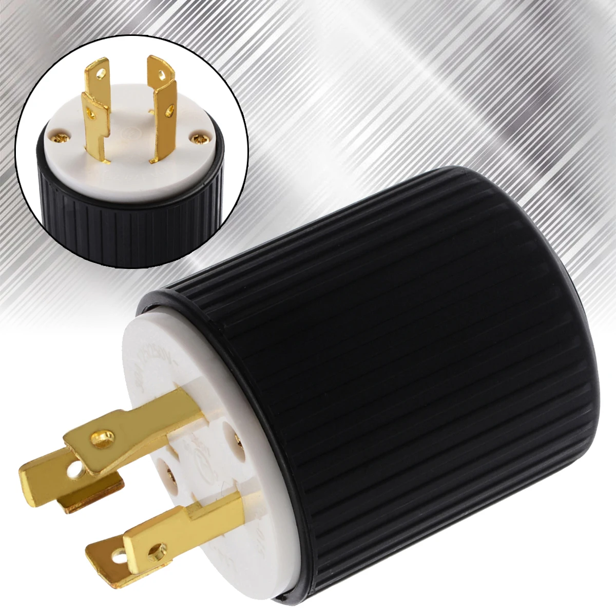 

L14-30 30A 125/250V 3 Pole 4 Wire Grounding Locking Male Plug Generator 4-core American Standard Industrial Connection Plug