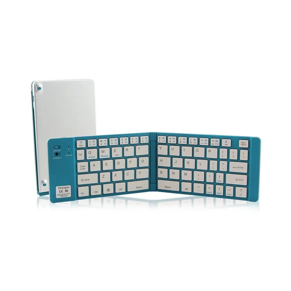 CHUYI Wireless Bluetooth 3.0 Mini Keyboard Portable Folding Rechargeable Slim Foldable Keyboard For IPhone Android Laptop PC