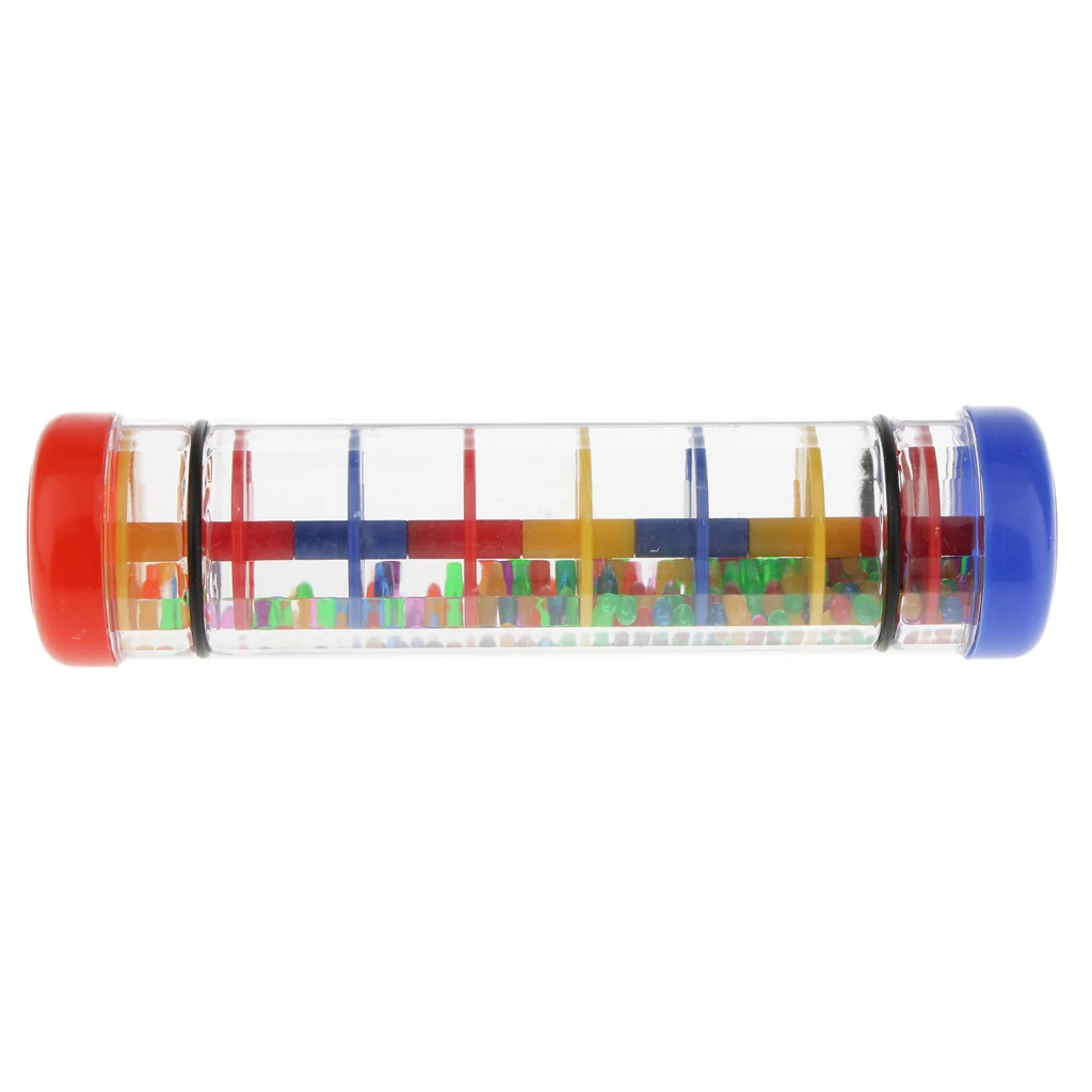 MagiDeal Hot Sale 1Pc Plastic Rain Sound Maker Shake Colorful Beads for Children Baby Kids Learn Play Toy Birthday Gift 3kinds