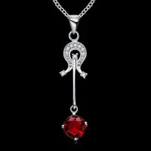 High Quality retail font b cheap b font Woman Silver Necklace Jewelry Gem Zircon N514