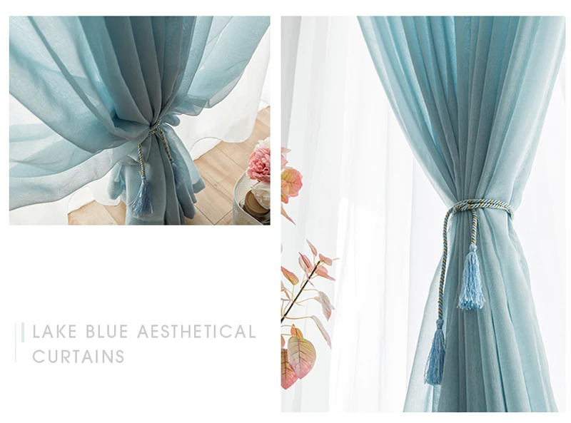 

New arrival exquisite high quality eco-friendly cotton linen curtain yarns window screening tulles can customize other sizes