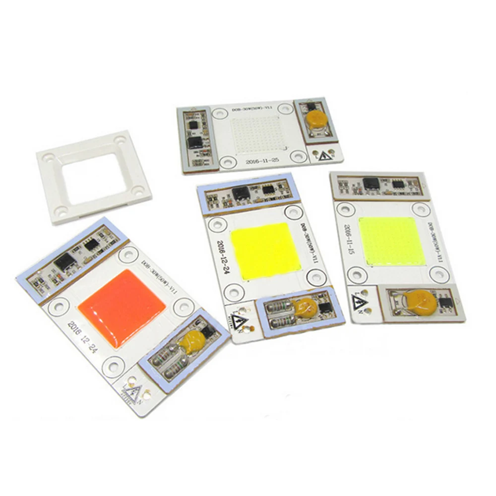 Мощный светодиодный чип AC110V AC85 300V COB литой свет двигатель теплый белый цвет