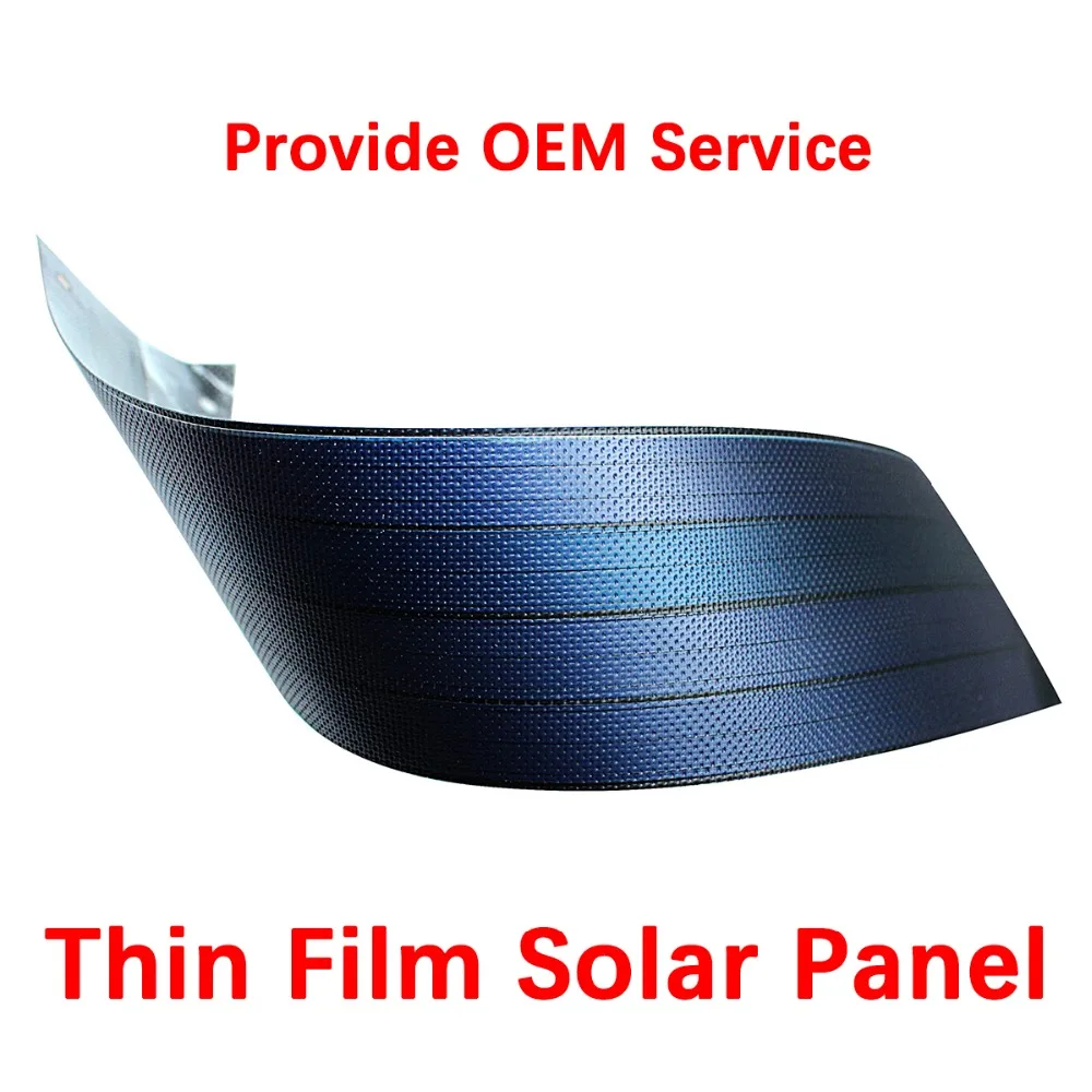 5 pces filme fino painel solar célula