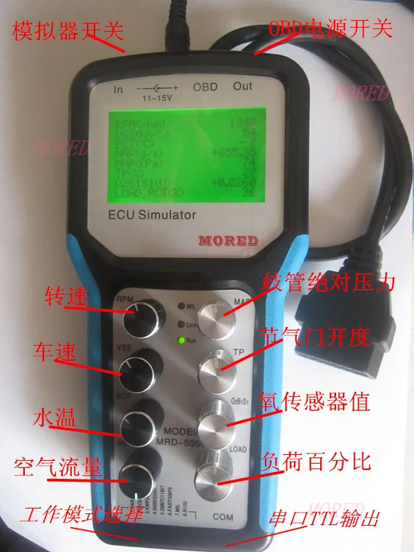 

Vehicle ECU obd2 j1939 simulator, development testing tool for debugging and production