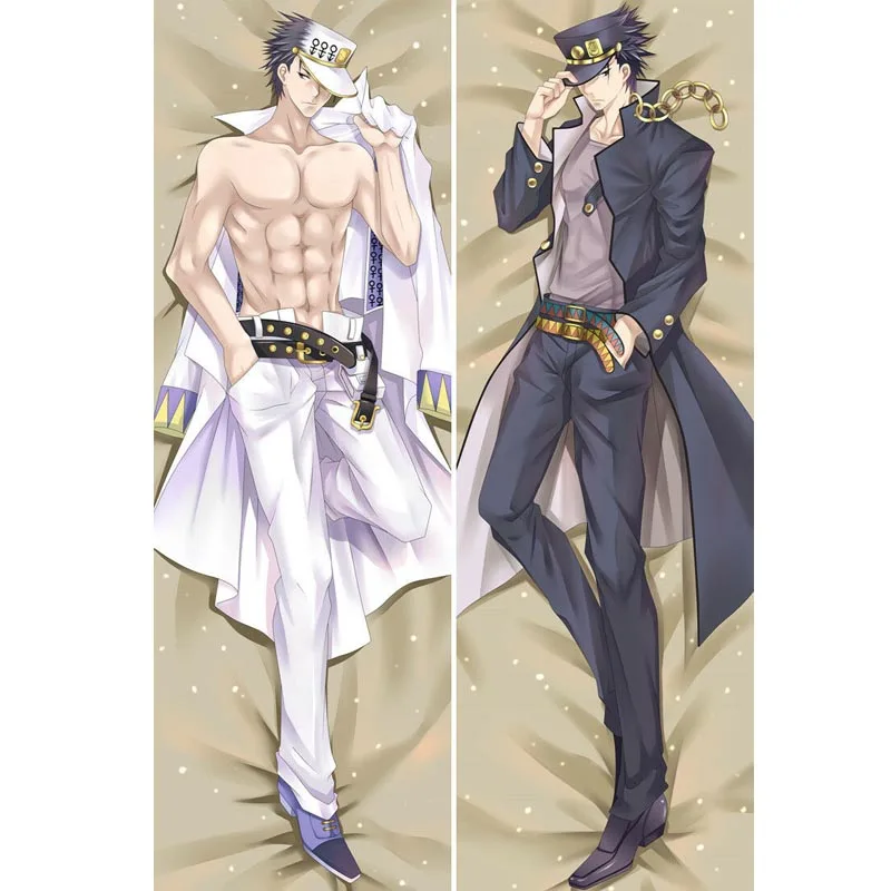 

Anime Dakimakura JoJos Bizarre Adventure Cosplay Props Kujo Jotaro Hugging Body Custom Made BL Male Pillow Case Cover