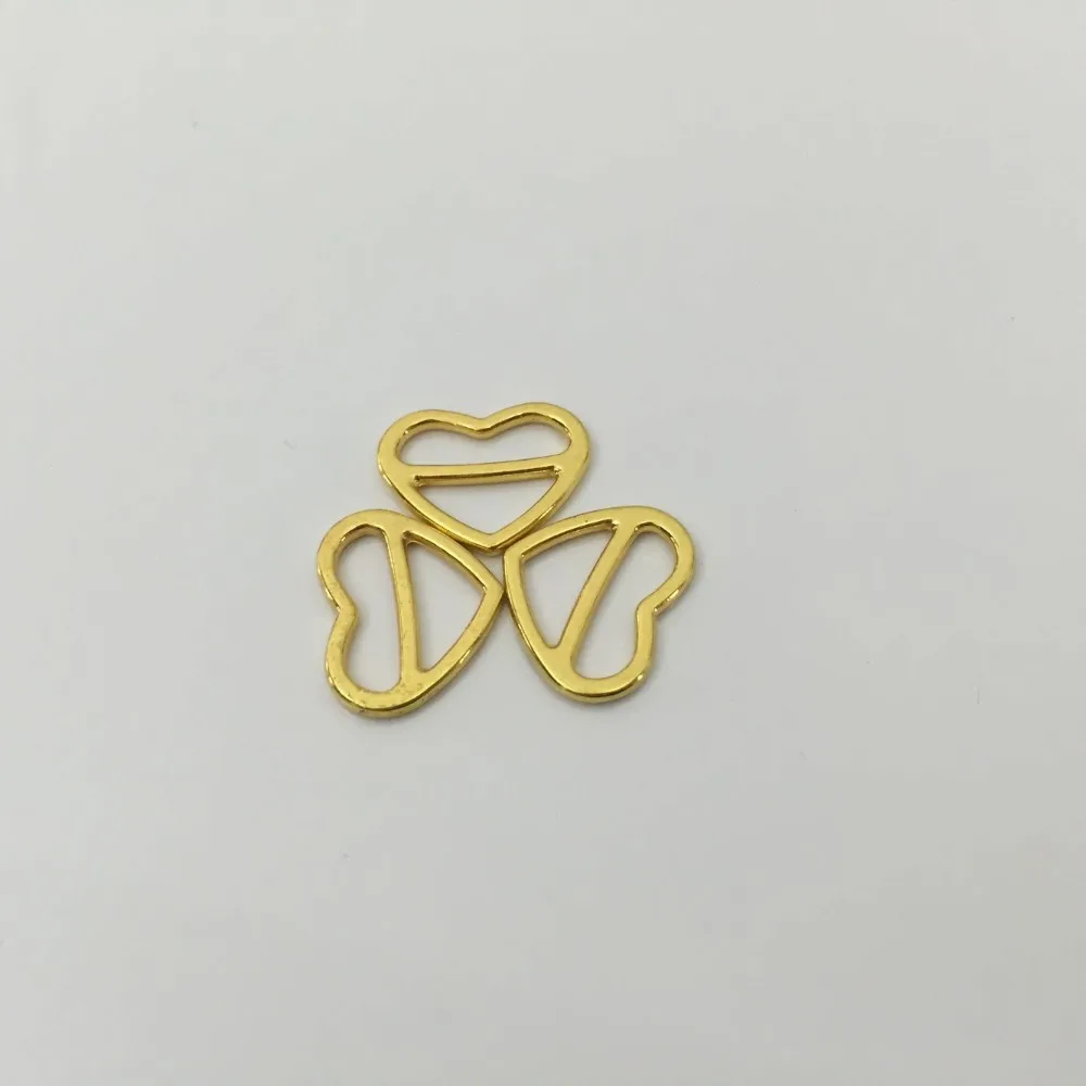 gold plated heart shaped slider
