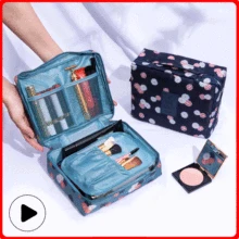 Сумка для макияжа из ткани Оксфорд; большие вместительные сумки для хранения; женская косметичка для макияжа; Косметическая кисть