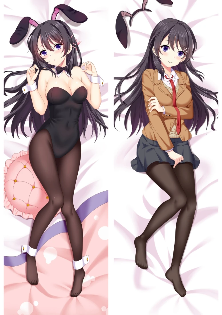 Наволочки для подушек с аниме Seishun Buta Yarou wa Bunny Girl Senpai no Yume wo Minai dakimakura наволочки