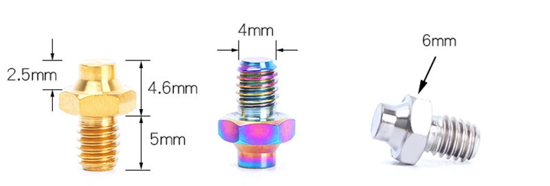 Риск 8 шт. M4x5mm титановая педаль болты противоскользящие для горного дорожного велосипеда Велоспорт Ультра-легкие шестигранные Ti застегнуть анти-штыревые болты