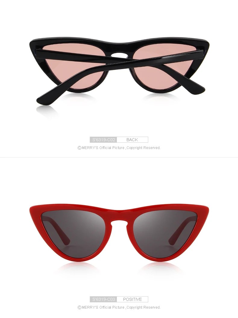 MERRYS дизайнерские модные женские солнцезащитные очки кошачий глаз, брендовые дизайнерские солнцезащитные очки S6319