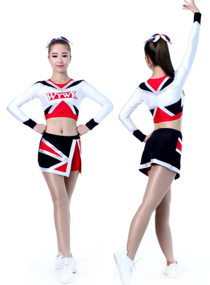 5Sets Cheerleader Uniform Professional Performance Outfit 100 styles XS