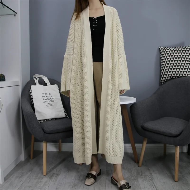 maxi knitted cardigan