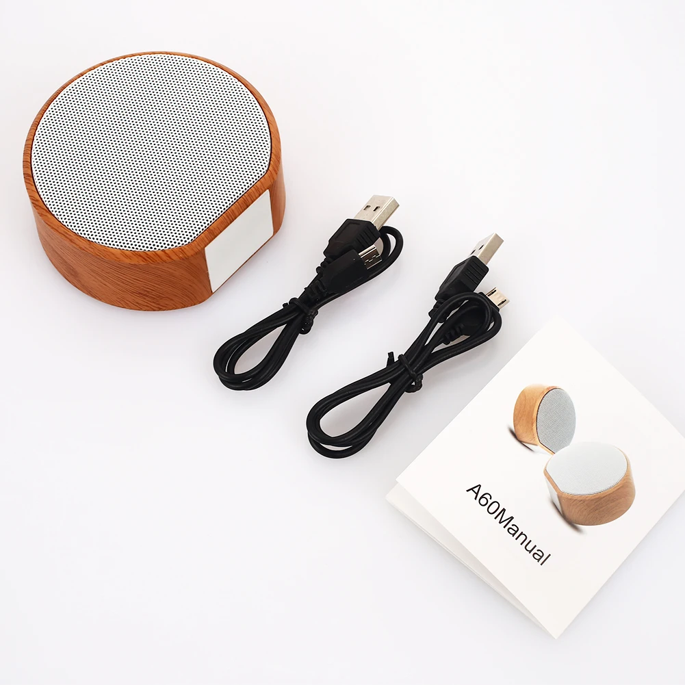 ABS деревянный динамик портативный Bluetooth звуковая коробка Настольный
