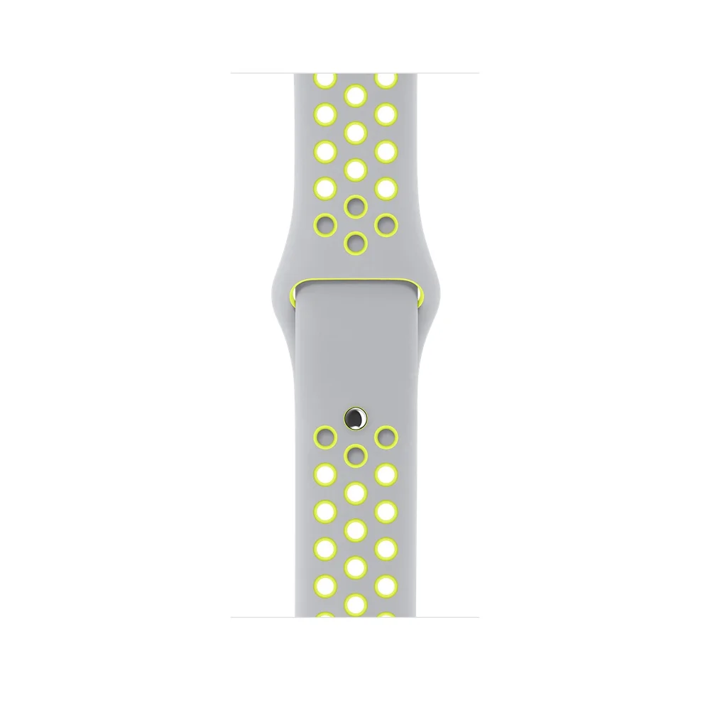  For apple watch nike Silicone Replacement Sport Band For 44/40MM Apple Watch Series 42/38MM Wrist Bracelet Strap For iWatch  
