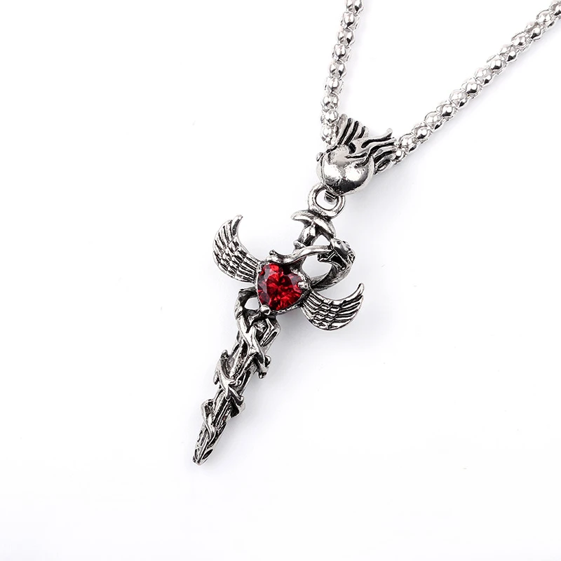Men's Necklaces Punk Titanium Pendant Unique Charm Sharp Sword Men's Necklaces Punk Titanium Pendant Unique Charm Sharp Sword