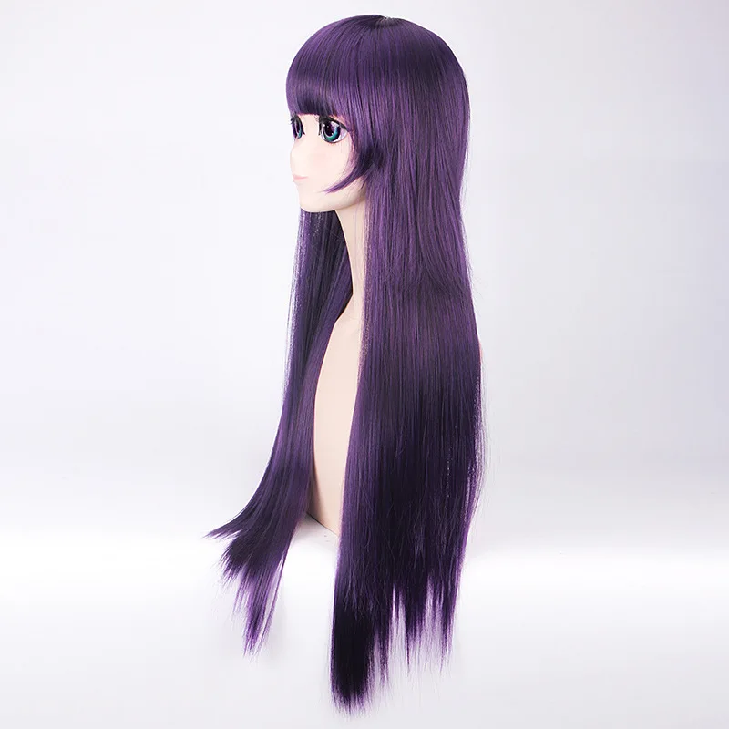 Inu x Boku SS Ririchiyo Shirakiin Riricho Косплей 80 см Длинные прямые фиолетовые черные смешанные