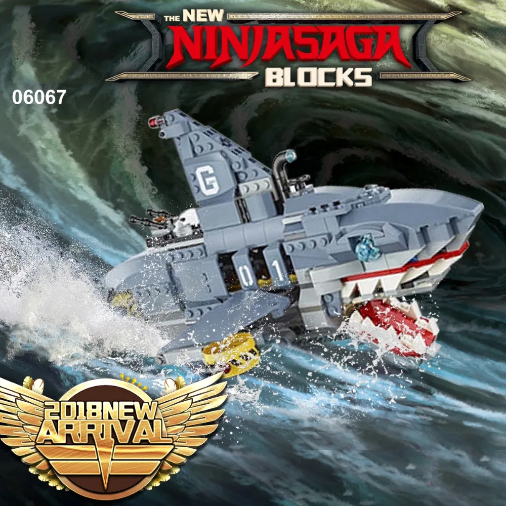 

Garmadon Set Big Shark Compatible Legoingly 70656 Ninjagoes Building Blocks Bricks Kids DIY Self-Locking Toys Gift